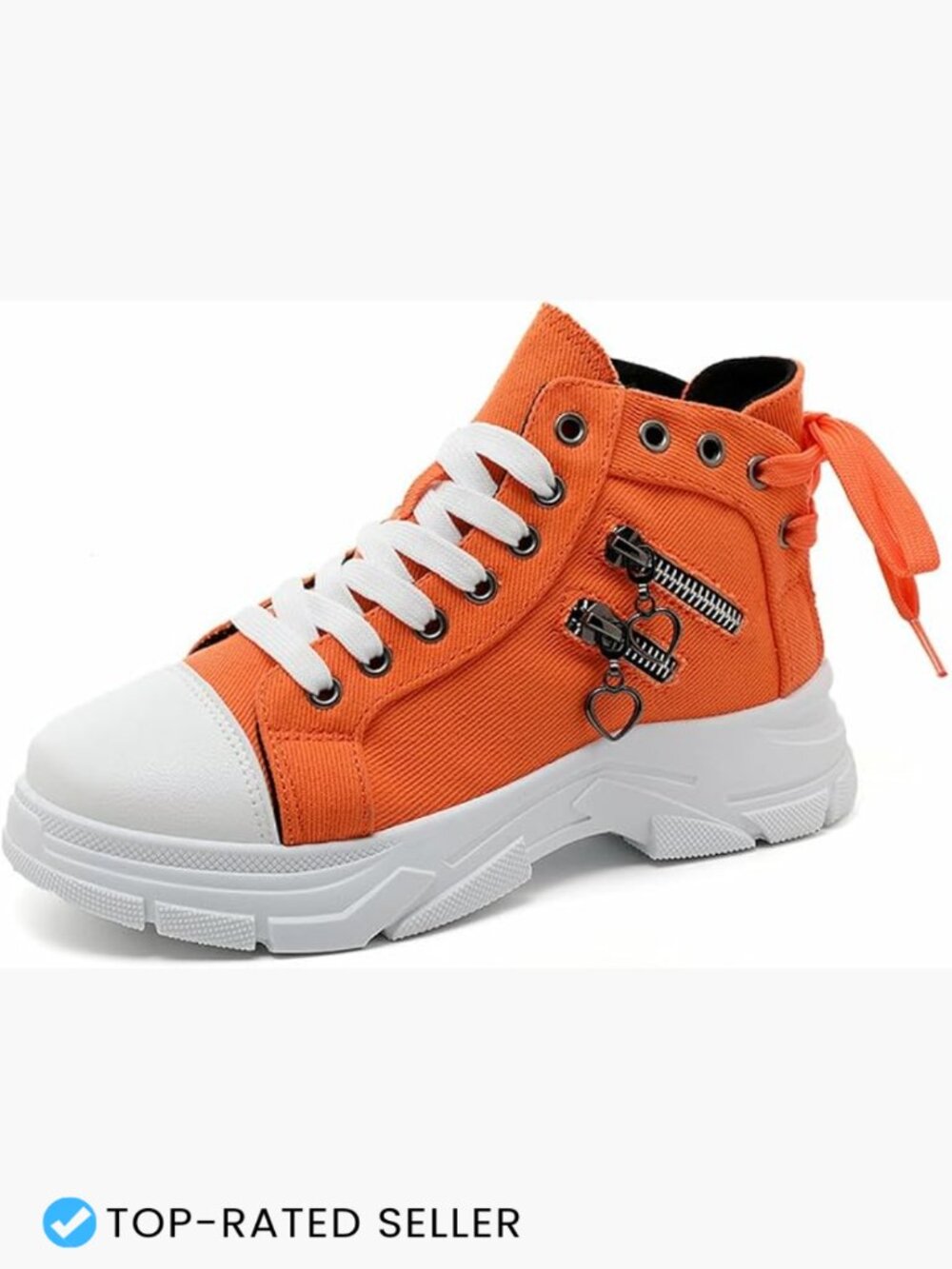 High Top Canvas Sneakers Platform Walking Shoes Comfortable Casual Athletic
